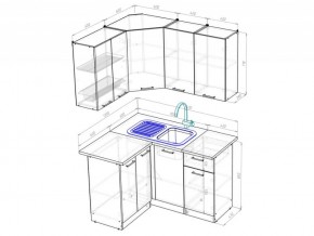 Кухонный гарнитур Лоретта прайм 1200х1400 мм в Южноуральске - yuzhnouralsk.mebel74.com | фото 6