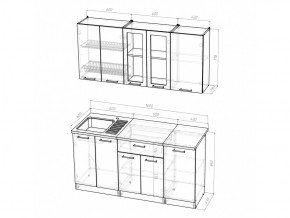 Кухонный гарнитур Ника стандарт 1600 мм в Южноуральске - yuzhnouralsk.mebel74.com | фото 5