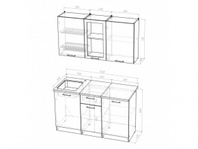 Кухонный гарнитур Ольга медиум 1 1400 мм в Южноуральске - yuzhnouralsk.mebel74.com | фото 5