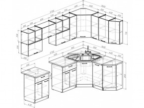 Кухонный гарнитур Ольга оптима 5 2700х1600 мм в Южноуральске - yuzhnouralsk.mebel74.com | фото 5