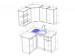 Кухонный гарнитур Паола прайм 1200х1400 мм в Южноуральске - yuzhnouralsk.mebel74.com | фото 6