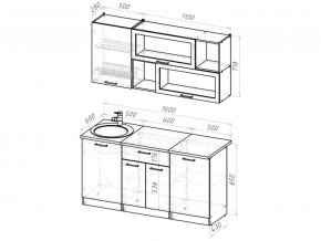 Кухонный гарнитур Паола стандарт 1600 мм в Южноуральске - yuzhnouralsk.mebel74.com | фото 6