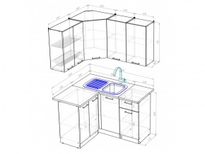 Кухонный гарнитур Полина прайм 1200х1400 мм в Южноуральске - yuzhnouralsk.mebel74.com | фото 6