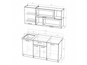 Кухонный гарнитур Полина стандарт 1600 мм в Южноуральске - yuzhnouralsk.mebel74.com | фото 5