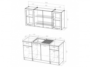 Кухонный гарнитур Сабрина стандарт 1600 мм в Южноуральске - yuzhnouralsk.mebel74.com | фото 5