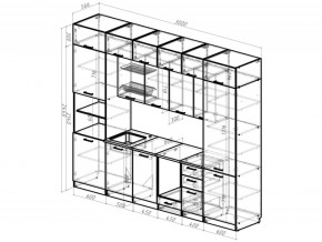 Кухонный гарнитур Сапфир 2 Экстра 3000 мм в Южноуральске - yuzhnouralsk.mebel74.com | фото 3