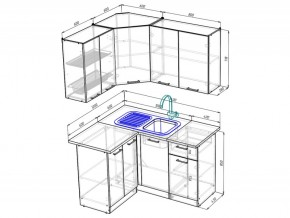 Кухонный гарнитур Симона прайм 1200х1400 мм в Южноуральске - yuzhnouralsk.mebel74.com | фото 6