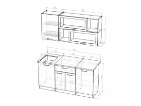 Кухонный гарнитур Симона стандарт 1600 мм в Южноуральске - yuzhnouralsk.mebel74.com | фото 6