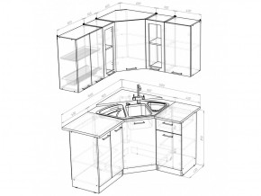 Кухонный гарнитур Яна оптима 1500х1300 мм в Южноуральске - yuzhnouralsk.mebel74.com | фото 6