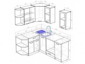 Кухонный гарнитур Яна прайм 1500х2000 мм в Южноуральске - yuzhnouralsk.mebel74.com | фото 6