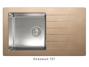 Мойка комбинированная Tolero twist TTS-860 Бежевый 101 в Южноуральске - yuzhnouralsk.mebel74.com | фото