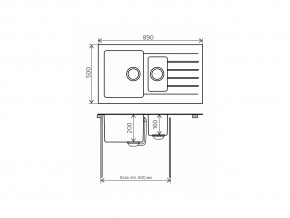 Мойка комбинированная Tolero twist TTS-890 Бежевый 101 в Южноуральске - yuzhnouralsk.mebel74.com | фото 2