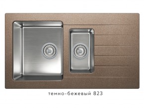 Мойка комбинированная Tolero twist TTS-890 Темно-бежевый 823 в Южноуральске - yuzhnouralsk.mebel74.com | фото