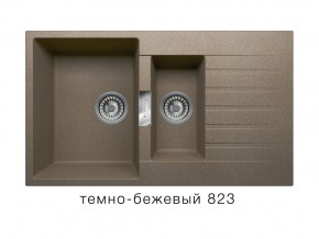 Мойка кварцевая Tolero Loft TL-860 Темно-бежевый 823 в Южноуральске - yuzhnouralsk.mebel74.com | фото