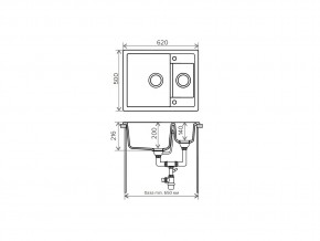 Мойка кварцевая Tolero R-109 Темно-бежевый 823 в Южноуральске - yuzhnouralsk.mebel74.com | фото 2