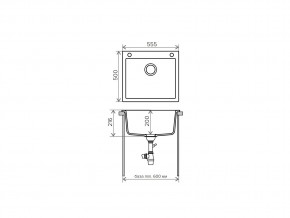 Мойка кварцевая Tolero R-111 Темно-бежевый 823 в Южноуральске - yuzhnouralsk.mebel74.com | фото 2