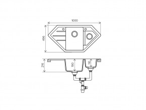 Мойка кварцевая Tolero R-114 Коричневый 817 в Южноуральске - yuzhnouralsk.mebel74.com | фото 2