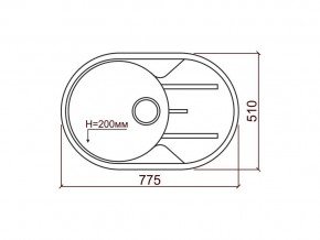 Мойка кварцевая Tolero R-116 Коричневый 817 в Южноуральске - yuzhnouralsk.mebel74.com | фото 2