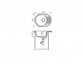 Мойка кварцевая Tolero R-122 Темно-бежевый 823 в Южноуральске - yuzhnouralsk.mebel74.com | фото 2