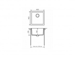 Мойка кварцевая Tolero R-128 Темно-бежевый 823 в Южноуральске - yuzhnouralsk.mebel74.com | фото 2