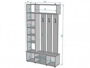 Прихожая с зеркалом V24_M в Южноуральске - yuzhnouralsk.mebel74.com | фото 3