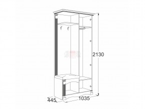 Прихожая Саша 16 в Южноуральске - yuzhnouralsk.mebel74.com | фото 2