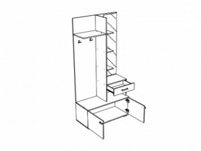 Прихожая Инес со шкафом в Южноуральске - yuzhnouralsk.mebel74.com | фото 3