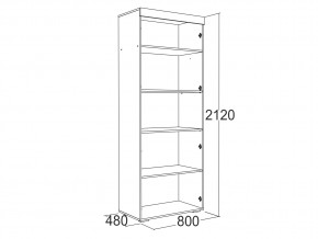 Шкаф 2-х дверный для белья Ольга 19 в Южноуральске - yuzhnouralsk.mebel74.com | фото 2