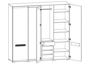 Шкаф 205-SZF2D2L/21/22 Ацтека белый в Южноуральске - yuzhnouralsk.mebel74.com | фото 2