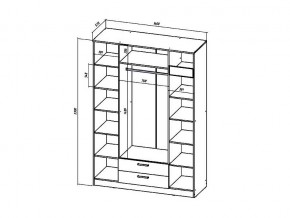 Шкаф четырехстворчатый Коста-Рика в Южноуральске - yuzhnouralsk.mebel74.com | фото 3