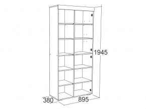 Шкаф комбинированный высокий Ольга 19 в Южноуральске - yuzhnouralsk.mebel74.com | фото 2