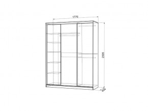 Шкаф-купе Бассо 2-600 дуб млечный/крем в Южноуральске - yuzhnouralsk.mebel74.com | фото 4