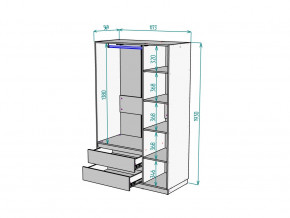 Шкаф Malta light H298 Белый в Южноуральске - yuzhnouralsk.mebel74.com | фото 2