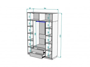 Шкаф Malta light H302 с антресолью HA4 Белый в Южноуральске - yuzhnouralsk.mebel74.com | фото 2