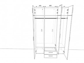 Шкаф распашной 1500А Мокко в Южноуральске - yuzhnouralsk.mebel74.com | фото 2