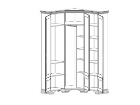 Шкаф угловой S320-SZFN5D Кентаки Белый в Южноуральске - yuzhnouralsk.mebel74.com | фото 2