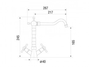 Смеситель Classic LM1241 Bronze в Южноуральске - yuzhnouralsk.mebel74.com | фото 2