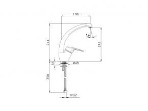 Смеситель Impact G08910 в Южноуральске - yuzhnouralsk.mebel74.com | фото 2