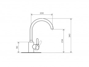 Смеситель кухонный Элара Tolero Коричневый 817 в Южноуральске - yuzhnouralsk.mebel74.com | фото 2