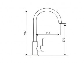 Смеситель Logic LM2102 Stainless Steel в Южноуральске - yuzhnouralsk.mebel74.com | фото 2