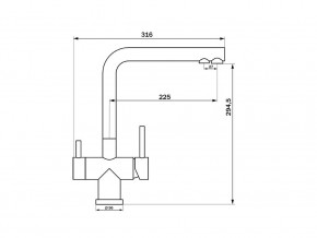 Смеситель Sprint Logic LM2192 Stainless Steel в Южноуральске - yuzhnouralsk.mebel74.com | фото 2