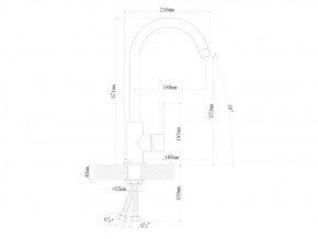 Смесители Florentina Альфа Нержавеющая сталь в Южноуральске - yuzhnouralsk.mebel74.com | фото 2