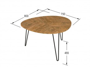 Стол журнальный Эйтон 430 Дуб американский в Южноуральске - yuzhnouralsk.mebel74.com | фото 3