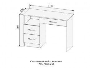 Стол макияжный Софи СМС1100.2 в Южноуральске - yuzhnouralsk.mebel74.com | фото 2