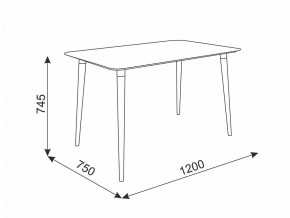 Стол обеденный Сканди 1 белый/светлый лак в Южноуральске - yuzhnouralsk.mebel74.com | фото 2