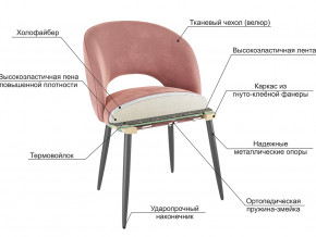 Стул Моли велюр синий в Южноуральске - yuzhnouralsk.mebel74.com | фото 2