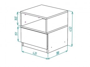 Тумба прикроватная Грация в Южноуральске - yuzhnouralsk.mebel74.com | фото 2