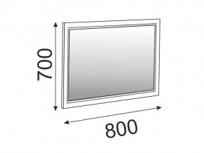 Зеркало в раме Беатрис модуль 15 Орех гепланкт в Южноуральске - yuzhnouralsk.mebel74.com | фото 2